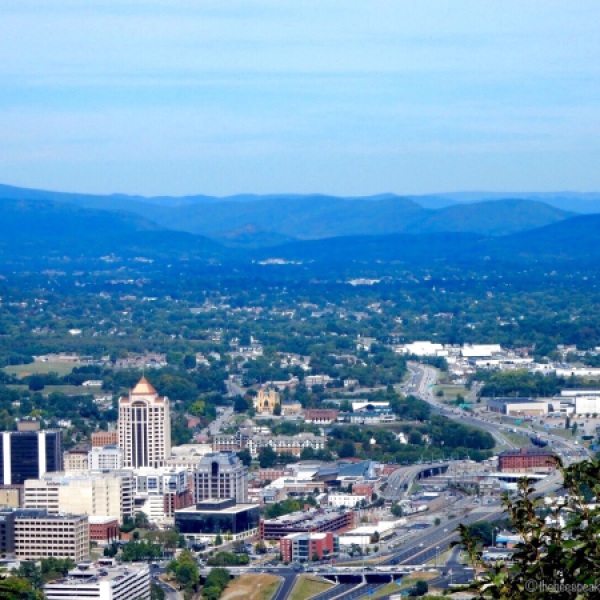 View of Downtown Roanoke from Mill Mountain